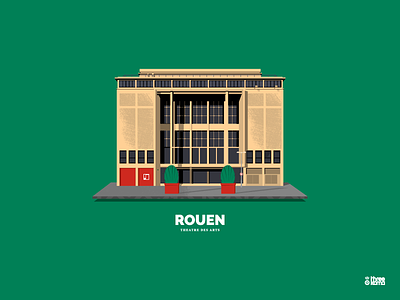 Opéra de Rouen flat design freelance graphic design graphiste opera rouen theatre des arts