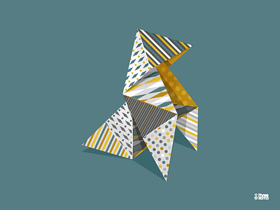 « Ori » colors dessin draw drawing fold graphic designer graphiste illustration illustrator origami paper papier pattern pliage