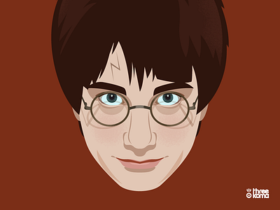 Harry book digital art film freelance graphic design graphic designer graphiste harry potter illustration illustrator jk rowling movie rouen threekoma vector