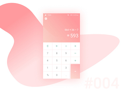 Calculator Daily UI app calculator dailyui dailyui004 design figma mobile ui ux webdesign