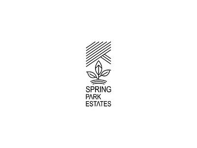 Spring park estates brand brand identity branding branding design design illustrator logo logodesign logos vector