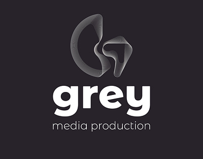 grey branding design flat graphic icon logo minimal