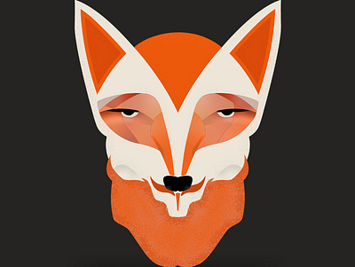 fox animal character illustration