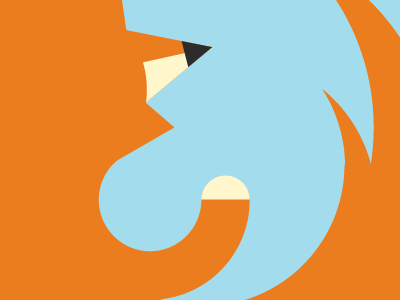 Firefox browser icon minimal