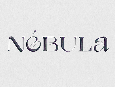 Nébula | Lettering exercise | procreate design graphic deisgn illustration letter letterer letterform lettering logo procreate type art typedesign typography