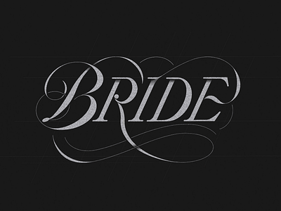 Bride lettering | procreate art bride design graphic deisgn letterer letterform lettering letters logo love ornaments procreate typography