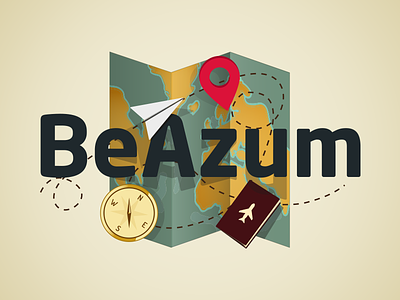 BeAzum logo travel