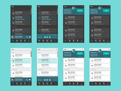 Calls App application call calls dark theme design desktop desktop app desktop design light theme phone ui ux voicemail