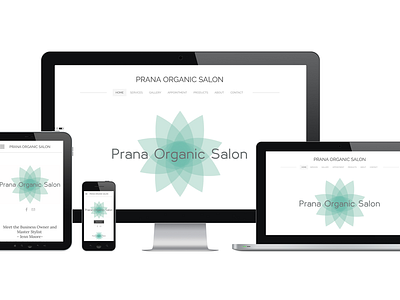 Prana Organic Salon Mobile & Web Design