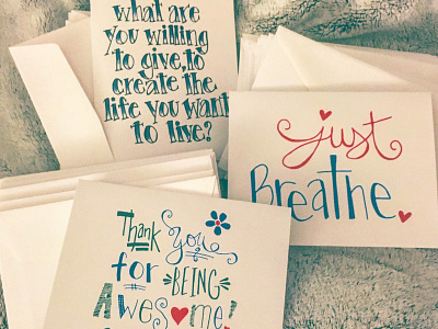 Hand Lettered Digital Illustrated Stationary