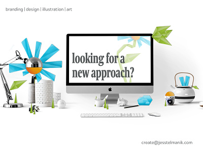New Perspectives adobe illustrator adobe photoshop cc adobe sketch advertising branding digital graphic design illustration origami stock photo