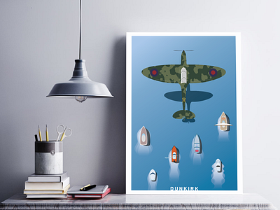Dunkirk art design dunkirk illustration movie nolan poster