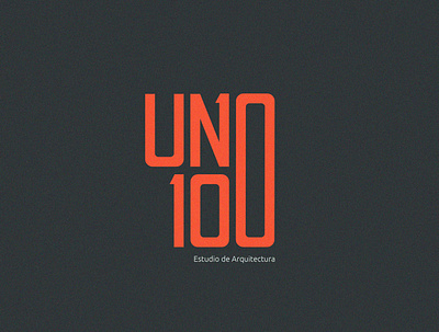 UNO:100 100 architechture branding branding concept design identity logo design progress