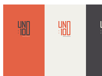 UNO:100 COLOR architect branding color design identity identity design typedesign