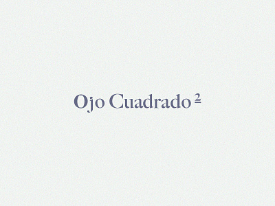 Ojo Cuadrado III branding branding design design drawing logotype
