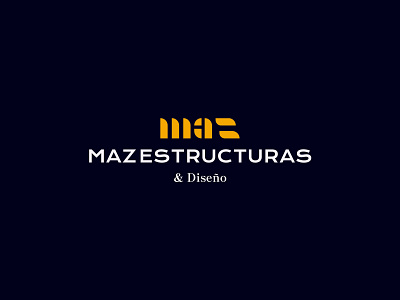 MAZ Estructuras architecture branding client construction drawing geometric yeah