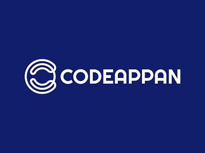 CODEAPPAN LOGO blue branding codeappan design illustration logo vector