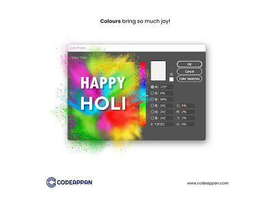 Happy Holi 🌈 colour design designer festival happyholi india life vector