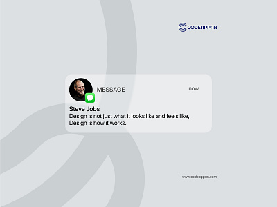 Steve Jobs apple codeappan design inbox message quotes stevejobs style vector