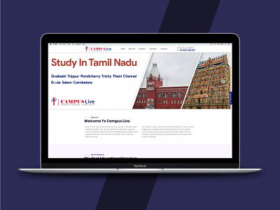 Campus Live Educational Services branding codeappan design educationalportal educationalservices educationwebsite graphicdesign services style uxui web webdesign website