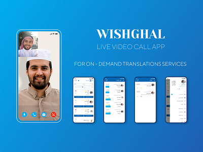 WISHGHAL APP app appdesign brand branding codeappan design livevideocall mobileapp reactnative style transalationapp transalations ui ux uxui video videocallapp