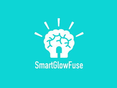 Logo for SmartGlow Fuse flat icon logo rebrand simple