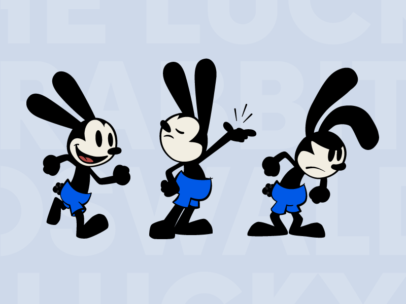 A Oswald The Lucky Rabbit Cartoon by Keal Jones on Dribbble