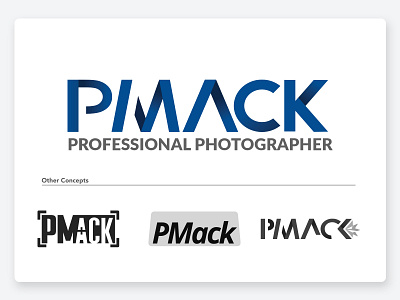 PMACK Logo brand branding design logo logotype photographer