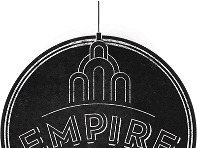 Mf Empirejs art deco empirejs logo sticker typography