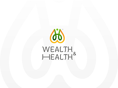 Wealth & Health | Branding brand branding creative design green health identity illustration logo money ui vector wealth