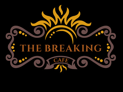 Logo-The Breaking Cafe branding creative design flat identity illustration illustrator logo logo design minimal photoshop typography