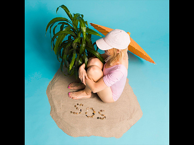 Anywhere But Here_3 art direction beach design photography play set design studio typography