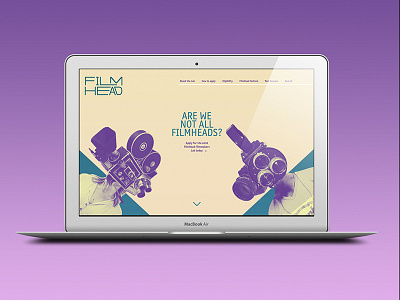 FilmHead campaign design digital gradients marketing ui ux web design