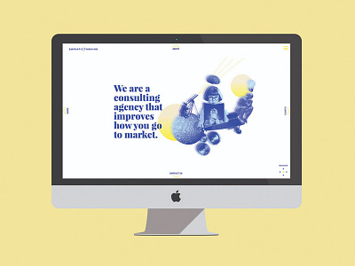 Emphatic Thinking Web Design branding collage color digital typography ui ux web design