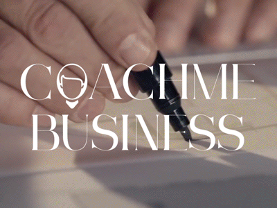 Coach me business Logo Animation advertising aftereffects branding design business logo logo animation logo design motion graphics