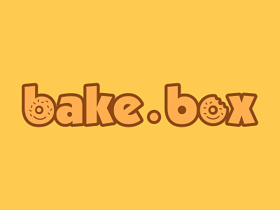 Bake Box Logo advertising bakery logo branding design donuts graphic design logo design