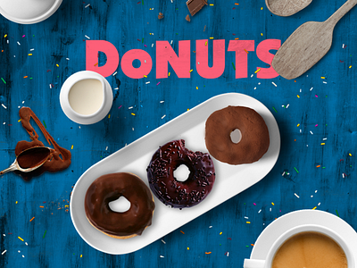 Donuts Promotional Post 2d advertising branding design creative ads design donuts facebook post graphic design social media design