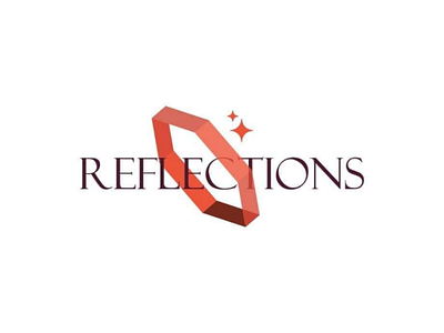 Reflections branding campaign crystal graphic design logo design social media