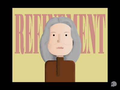 Refinement abode illustrator character design illustration refinement speckel brushes texture shading typography woman