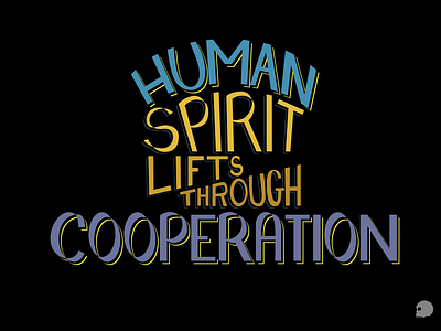 Human Cooperation adobe illustrator cooperation covid19 design graphic graphicdesigner illustration inspiration lettering typography vector