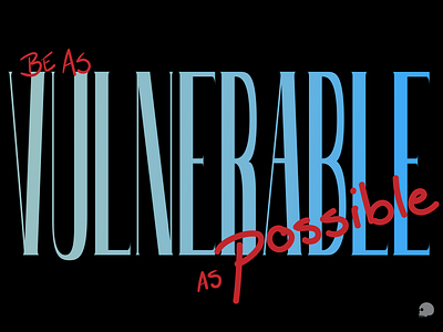vulnerable adobe illustrator blue graphic graphicdesigner hand lettering illustration imperfect lettering parblo red typography vector vulnerability
