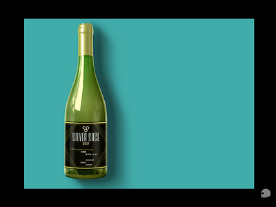 Chardonnay bottle Mock up