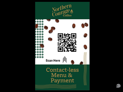 Northern Courage Coffee QRCode Poster