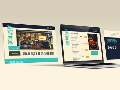 Sabor Diverso - family restaurant website.