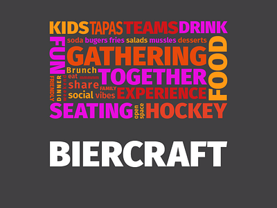 BierCraft Ad, typography