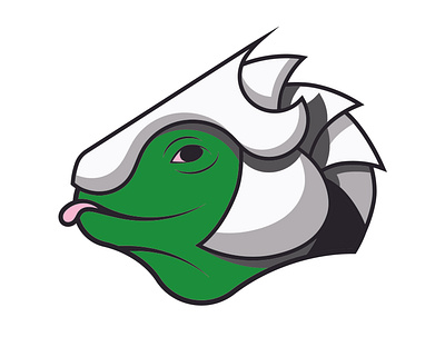 Iguana mascot bold brand branding design graphic graphicdesigner green helmet identity iguana illustration logo picmark picture logo pink tounge vector