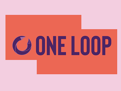 One Loop Logo box brand branding design graphic graphicdesigner icon illustration logo logo design loop monogram monogram logo purple typography vector