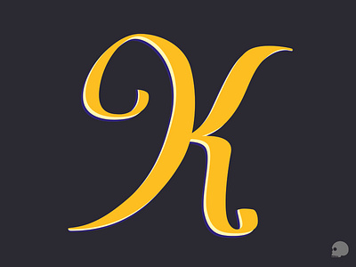 K SCRIPTED brand branding design graphic graphicdesigner illustration imperfect letter k lettering letteringdesign monogram script k script lettering type type art type design typography vector