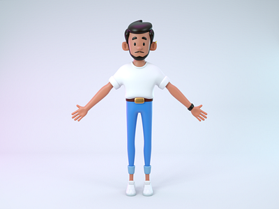 3D Character "Cool guy" - Heetch 3d blender character design guy heetch human modeling octane octanerender