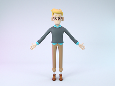 3D Character "Geek guy" - Heetch
